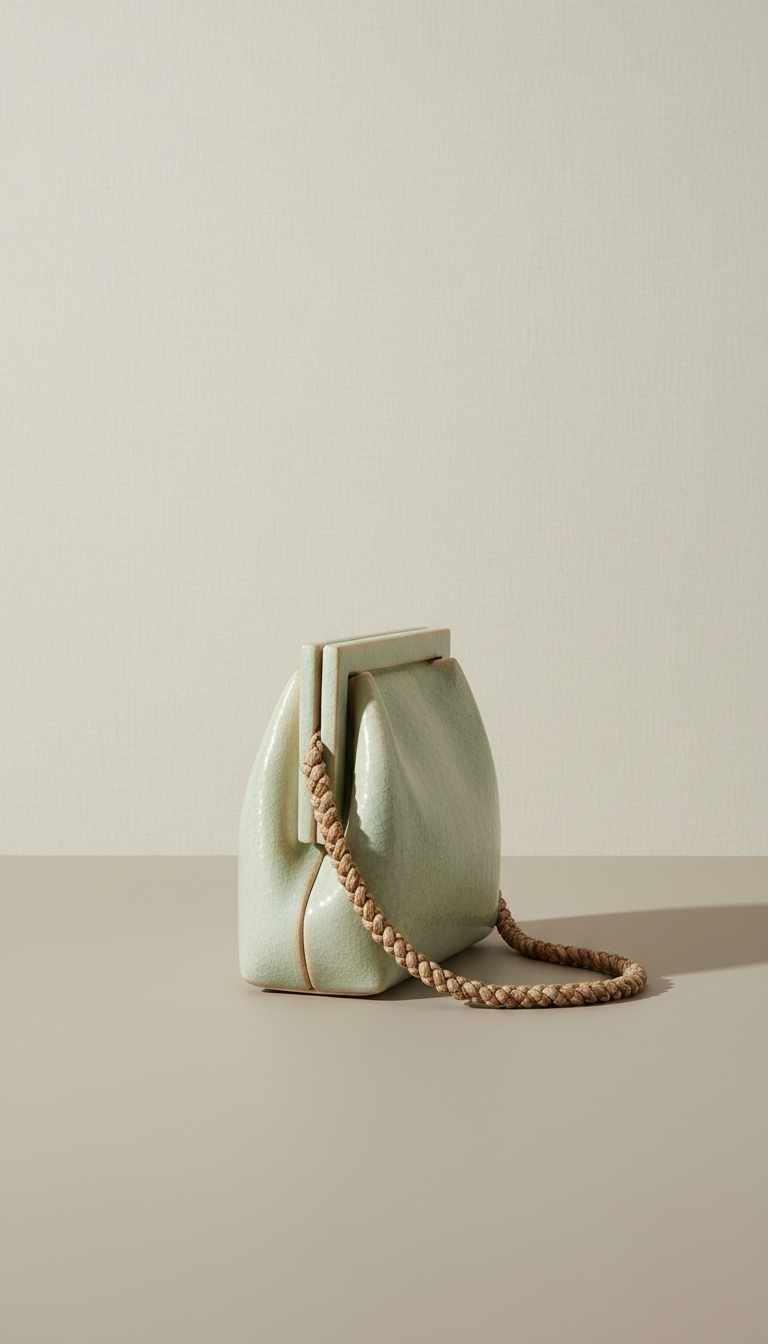 Celadon Statement Clutch
