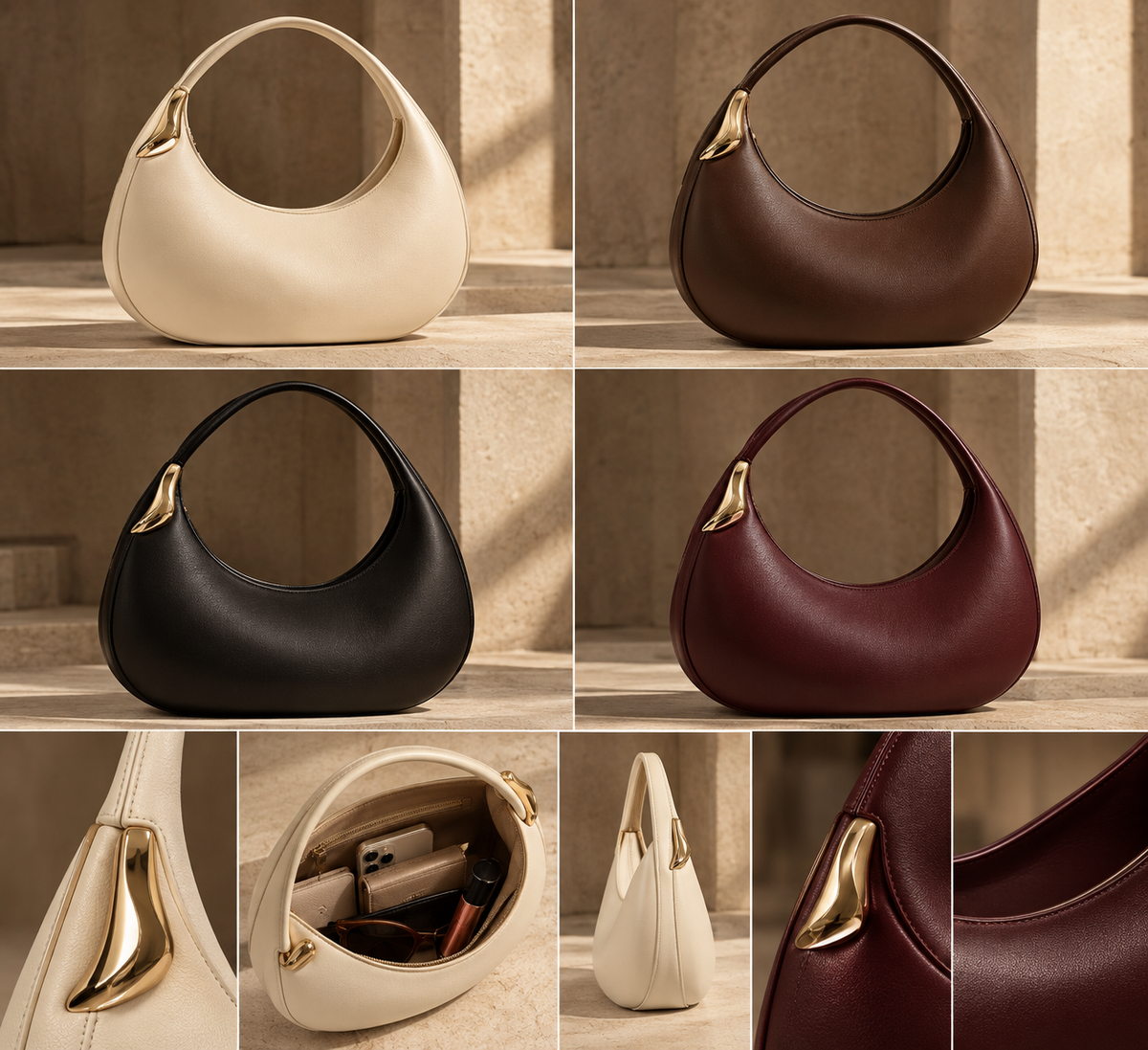 Ember Hobo Burgundy